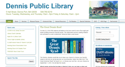 Desktop Screenshot of dennispubliclibrary.org